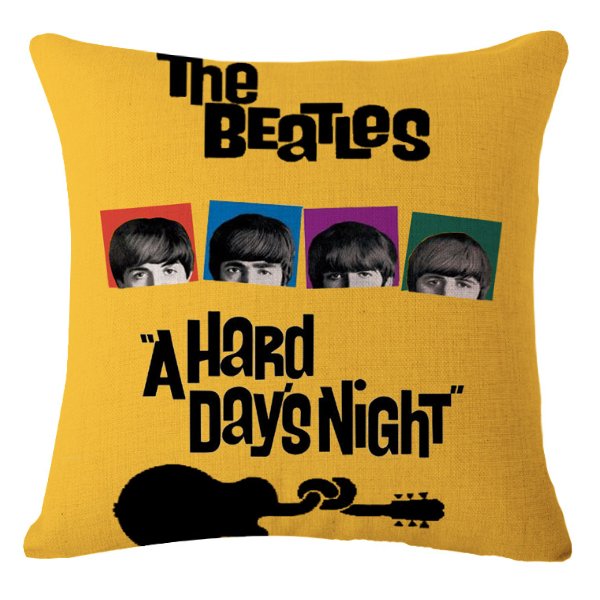 Декоративная подушка Yellow Beatles Желтый Декоративная подушка Yellow Beatles Желтый в Липецке | Loft Concept
