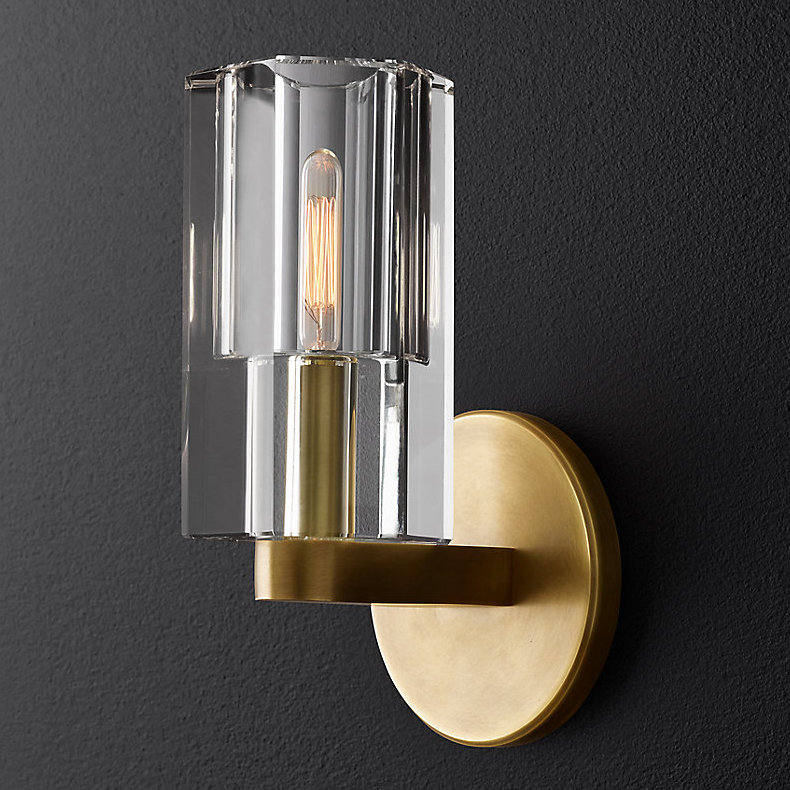 Бра Restoration Hardware Arcachon Single Sconce Прозрачное Стекло Латунь Бра Restoration Hardware Arcachon Single Sconce Прозрачное Стекло Латунь в Липецке | Loft Concept