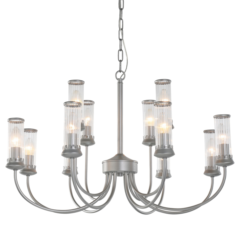 Люстра Morgane Chandelier silver 78 Серебряный Прозрачный Люстра Morgane Chandelier silver 78 Серебряный Прозрачный в Липецке | Loft Concept