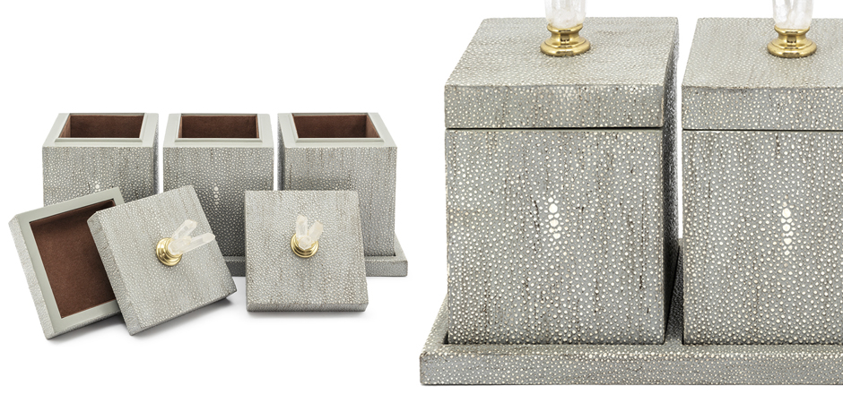 Набор шкатулок BOX KRIZIA SET3PCS Stingray Skin Набор шкатулок BOX KRIZIA SET3PCS Stingray Skin - Loft-Concept в Липецке