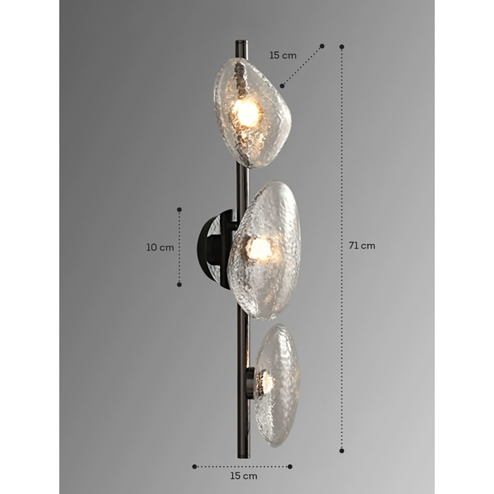 Бра LINDIS FROST LONG WALL 3 лампы Прозрачное стекло в Липецке