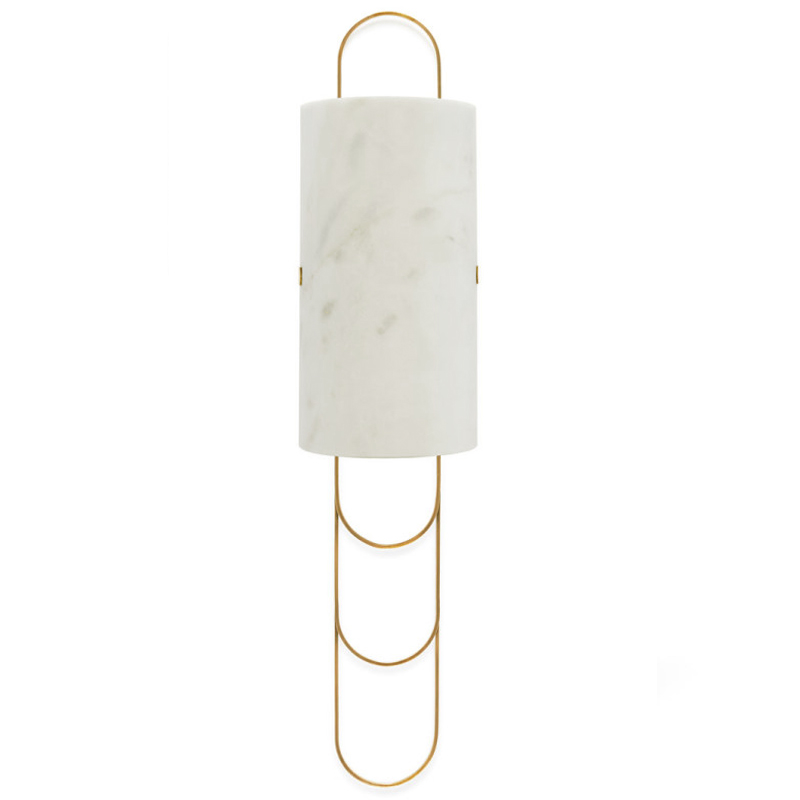 Бра Niagara WALL LAMP Ginger and Jagger White Латунь Белый Мрамор Bianco Бра Niagara WALL LAMP Ginger and Jagger White Латунь Белый Мрамор Bianco в Липецке | Loft Concept
