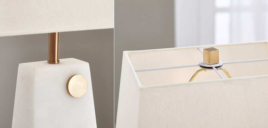 Настольная лампа Table lamp marble White Настольная лампа Table lamp marble White - Loft-Concept в Липецке