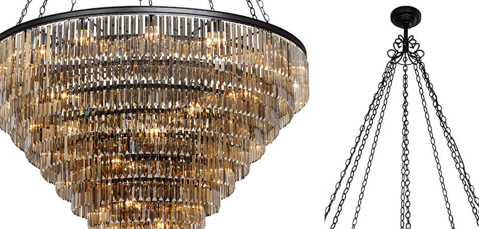 Большая Многоярусная люстра ODEON Amber GLASS 11-TIER диаметр 160 см Большая Многоярусная люстра ODEON Amber GLASS 11-TIER диаметр 160 см - Loft-Concept в Липецке