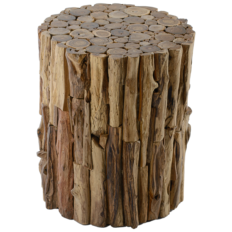 Приставной стол Knitting Branches Side Table Коричневый Приставной стол Knitting Branches Side Table Коричневый в Липецке | Loft Concept