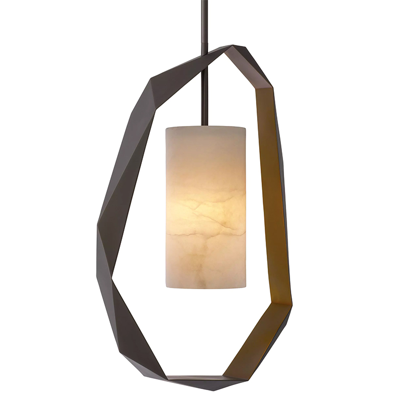 Подвесной светильник Eichholtz Chandelier Santos Винтажная латунь Бежевый в Липецке | Loft Concept 