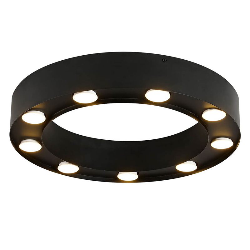 Потолочный светильник Dugan Ceiling Lamp 50 Черный Потолочный светильник Dugan Ceiling Lamp 50 Черный в Липецке | Loft Concept
