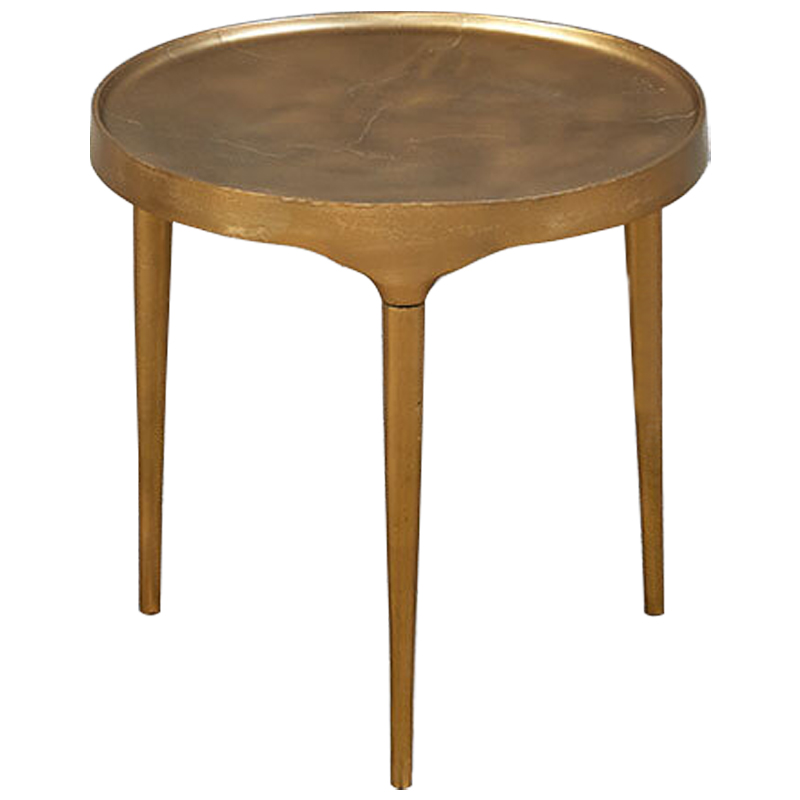 Приставной стол круглый Robby Coffee Table Золотой Приставной стол круглый Robby Coffee Table Золотой в Липецке | Loft Concept