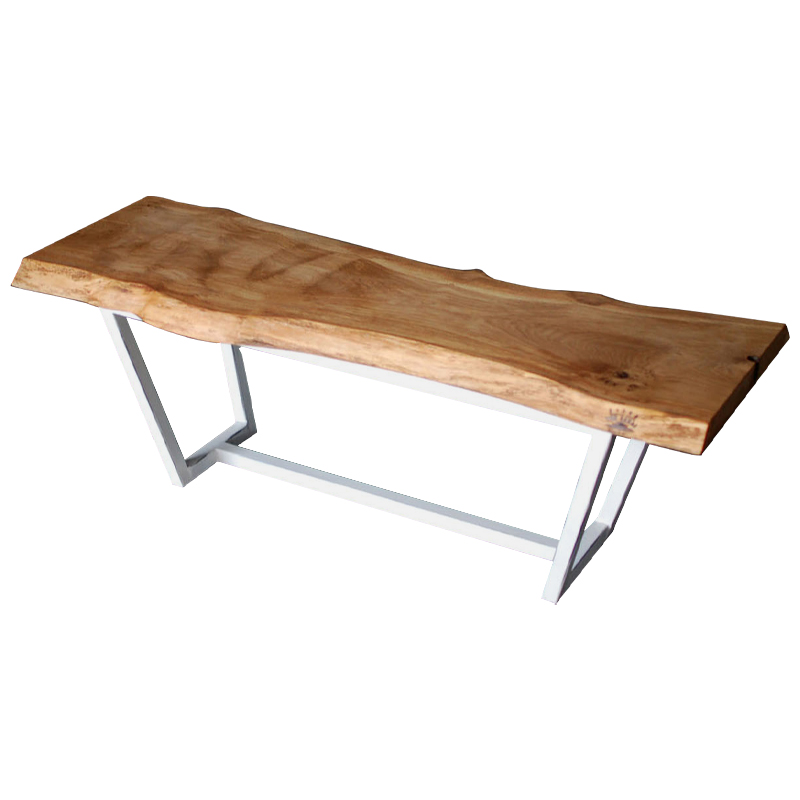 Кофейный стол Woodard Industrial Metal Rust Coffee Table Светлый дуб Белый в Липецке | Loft Concept 