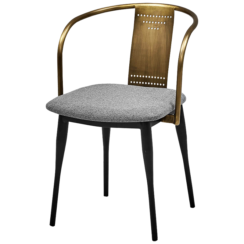 Стул Roger Loft Stool Винтажное Темное Золото Серый Черный Стул Roger Loft Stool Винтажное Темное Золото Серый Черный в Липецке | Loft Concept