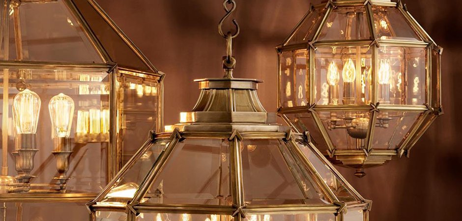 Люстра Lantern Owen Brass M - Loft-Concept в Липецке