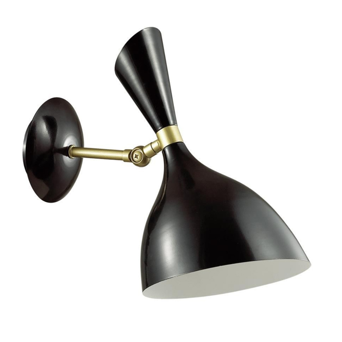 Бра Duke wall lamp Black Черный Латунь Бра Duke wall lamp Black Черный Латунь в Липецке | Loft Concept