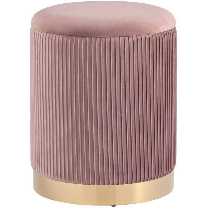 Пуф с ящиком Beatrice розовый Glossy Velor Розовый пастельный Пуф с ящиком Beatrice розовый Glossy Velor Розовый пастельный в Липецке | Loft Concept