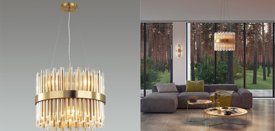 Люстра Glass Stripes In The Belt Люстра Glass Stripes In The Belt - Loft-Concept в Липецке