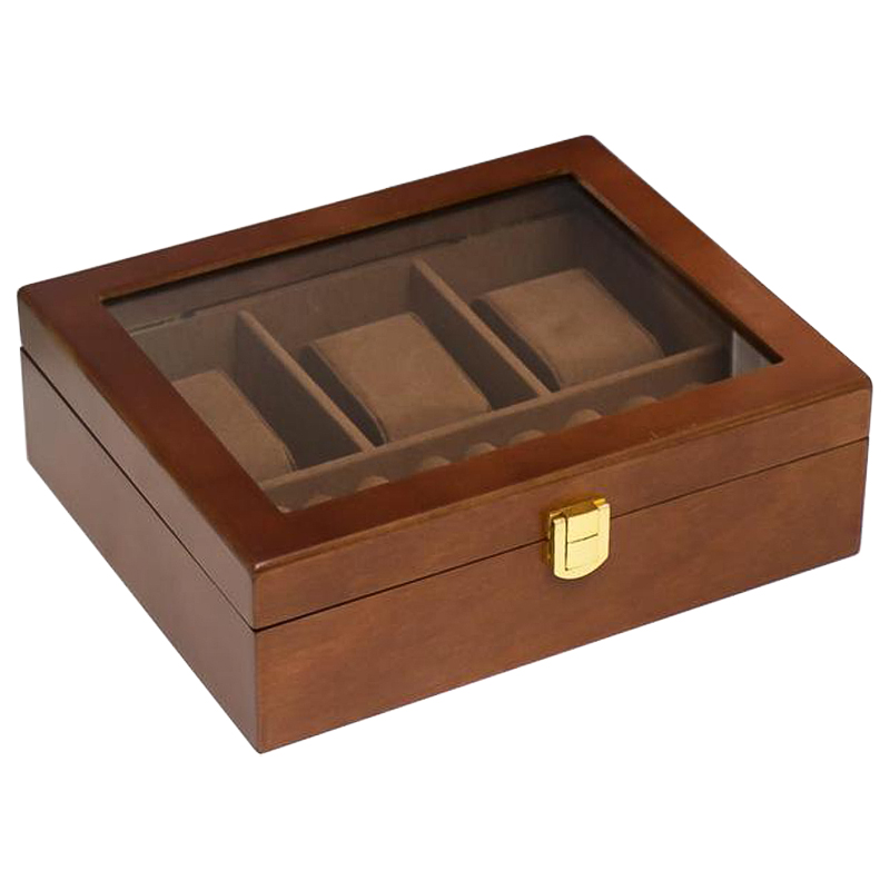 Шкатулка для часов Elio Watch Box Коричневый Шкатулка для часов Elio Watch Box Коричневый в Липецке | Loft Concept