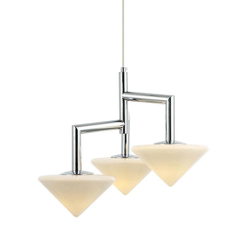 Люстра Acantha Chrome Lamp Хром Белый Люстра Acantha Chrome Lamp Хром Белый в Липецке | Loft Concept