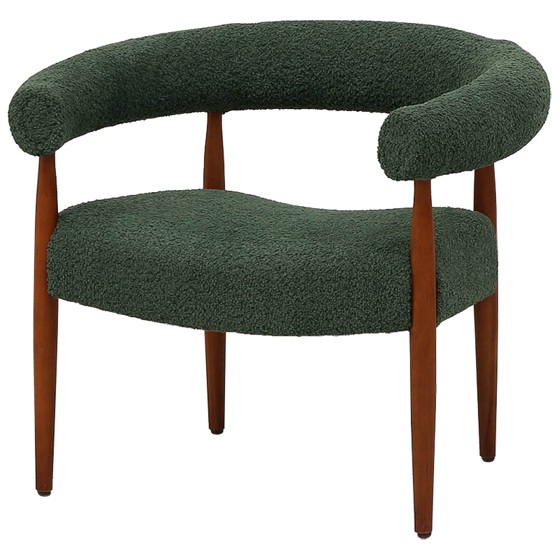 Кресло зеленое Herb Green Chair Зеленый Коричневый Кресло зеленое Herb Green Chair Зеленый Коричневый в Липецке | Loft Concept
