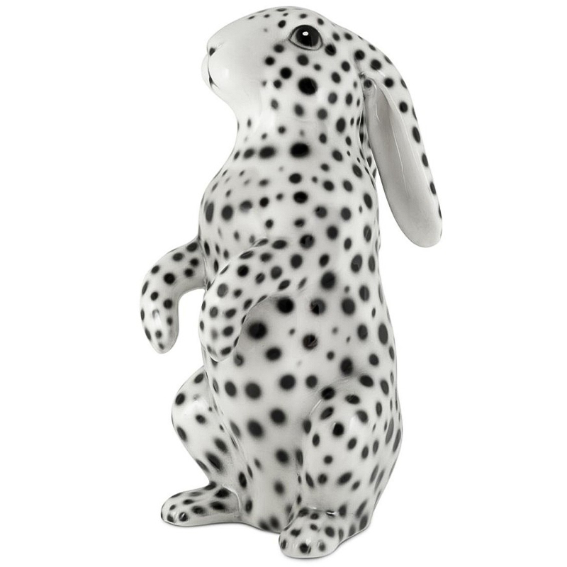 Статуэтка кролик Abhika Rabbit White Black Белый Черный Статуэтка кролик Abhika Rabbit White Black Белый Черный в Липецке | Loft Concept