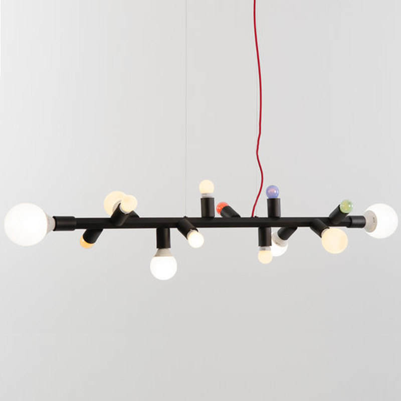 Люстра Almerich Party hanging lamp 1 Черный Мульти Люстра Almerich Party hanging lamp 1 Черный Мульти в Липецке | Loft Concept