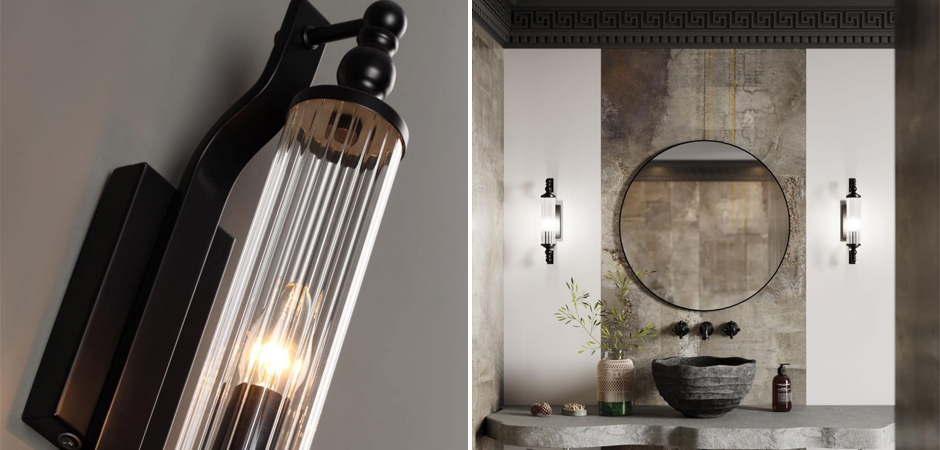 Бра Glass TUBE Черное Бра Glass TUBE Черное - Loft-Concept в Липецке