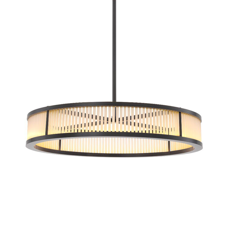 Люстра Eichholtz Chandelier Thibaud S Bronze Темная бронза Белое матовое стекло Люстра Eichholtz Chandelier Thibaud S Bronze Темная бронза Белое матовое стекло в Липецке | Loft Concept