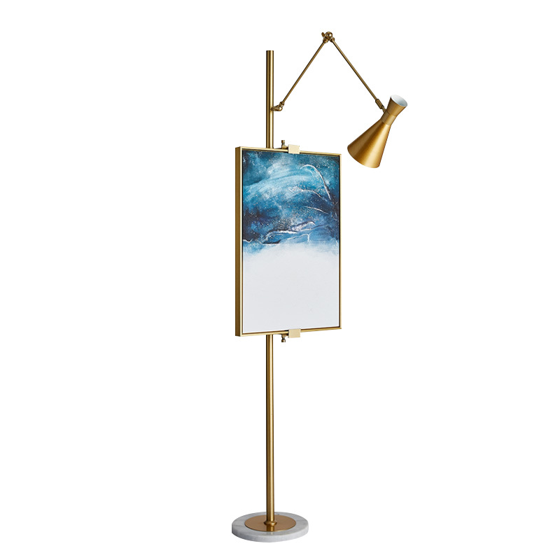 Торшер Researcher Floor Lamp Глянцевое золото Белый Торшер Researcher Floor Lamp Глянцевое золото Белый в Липецке | Loft Concept
