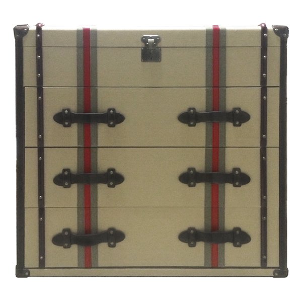 Комод с тканевой обивкой Richards Red line Canvas Medium chest of drawers Комод с тканевой обивкой Richards Red line Canvas Medium chest of drawers в Липецке | Loft Concept