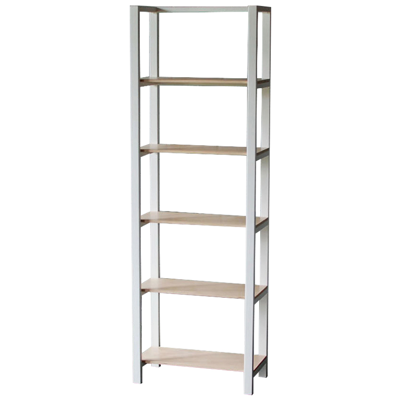 Стеллаж Reagan Industrial Metal Rust Rack Белый Древесина Стеллаж Reagan Industrial Metal Rust Rack Белый Древесина в Липецке | Loft Concept