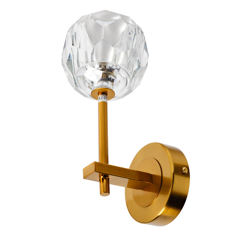 Бра RH Boule de Cristal Single Wall Lamp Gold матовое золото Бра RH Boule de Cristal Single Wall Lamp Gold матовое золото в Липецке | Loft Concept