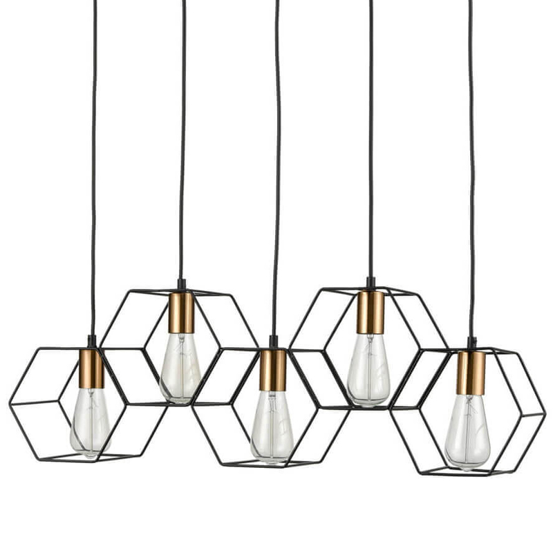 Люстра Loft Wire Cage Pendant 5 Черный Люстра Loft Wire Cage Pendant 5 Черный в Липецке | Loft Concept