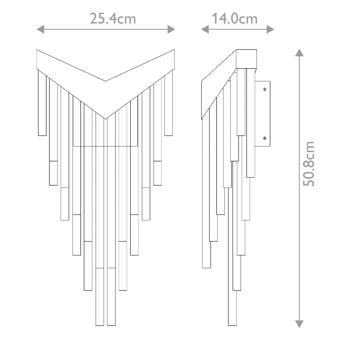 Бра с длинными прозрачными трубками Eurofase в Липецке