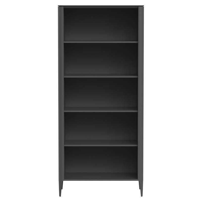 Стеллаж прямой темно-серый с открытыми полками Type  Серый в Липецке | Loft Concept 