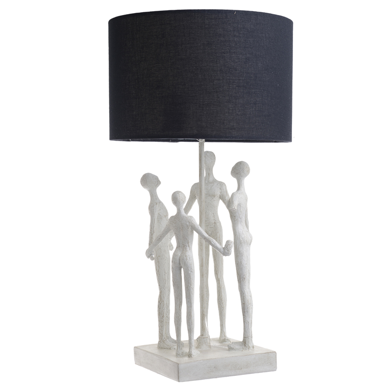 Настольная лампа Holding Hands Table lamp Белый Черный Настольная лампа Holding Hands Table lamp Белый Черный в Липецке | Loft Concept