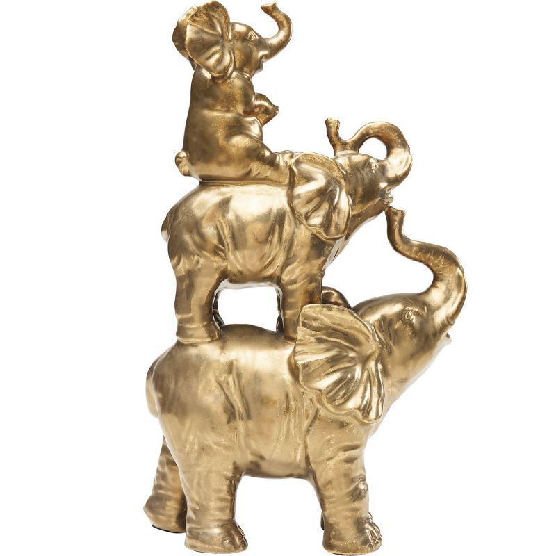 Статуэтка Family of Golden Elephants Золотой Статуэтка Family of Golden Elephants Золотой в Липецке | Loft Concept