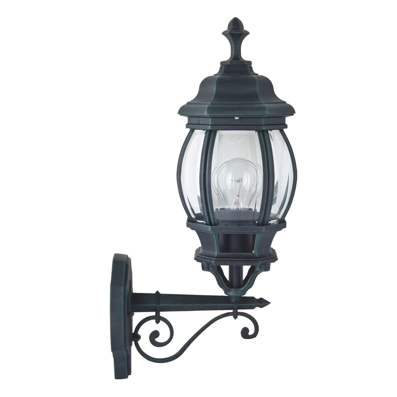 Уличный светильник Lacres Sconce Винтажный черный Прозрачное Стекло Уличный светильник Lacres Sconce Винтажный черный Прозрачное Стекло в Липецке | Loft Concept