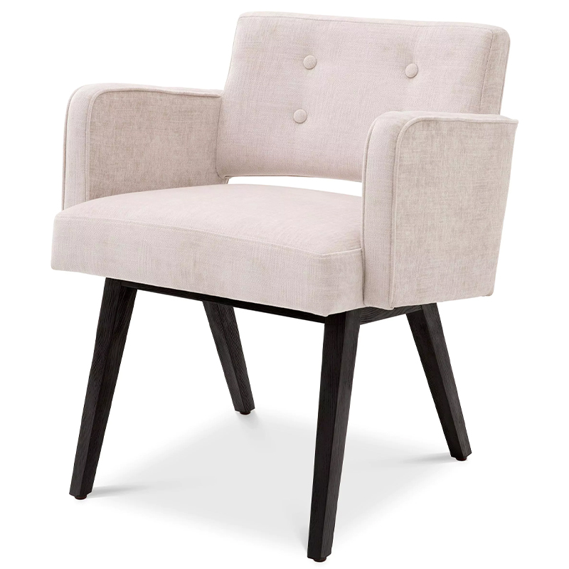 Стул Eichholtz Dining Chair Locarno Beige Бежевый Черный Стул Eichholtz Dining Chair Locarno Beige Бежевый Черный в Липецке | Loft Concept