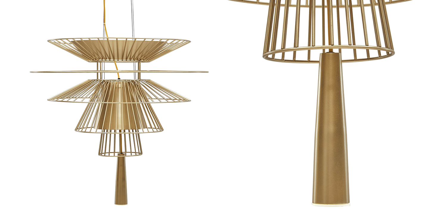 Люстра с металлическим плафоном Shade Metal Chandelier - фото