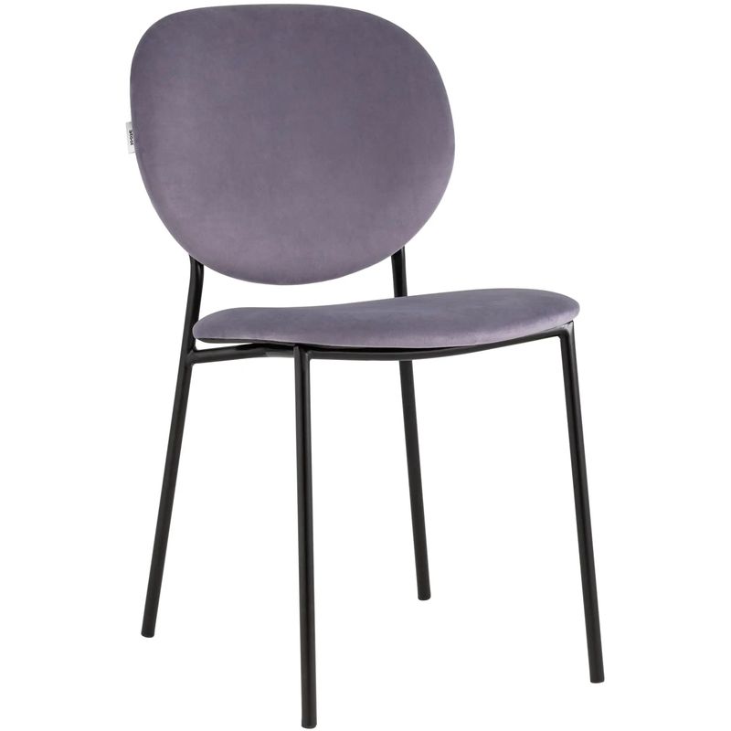 Стул Stanley Chair Пыльно-Сиреневый Велюр Сиреневый Черный Стул Stanley Chair Пыльно-Сиреневый Велюр Сиреневый Черный в Липецке | Loft Concept