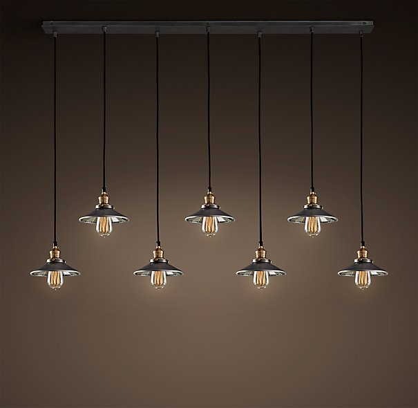 Люстра Loft Cone Pendant Reflector 7 Line Черный Люстра Loft Cone Pendant Reflector 7 Line Черный в Липецке | Loft Concept