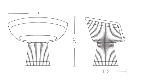 Кресло Platner lounge Кресло Platner lounge в Липецке