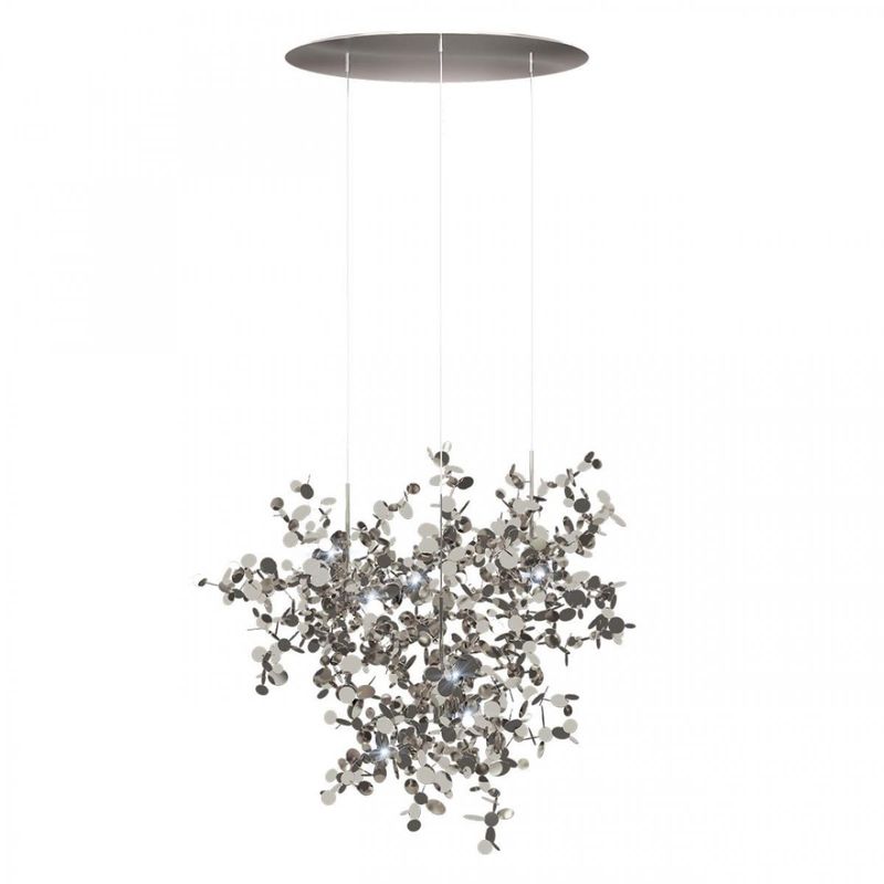 Люстра Terzani Argent Suspension Silver Pendant lamp диаметр 85 Серебряный Люстра Terzani Argent Suspension Silver Pendant lamp диаметр 85 Серебряный в Липецке | Loft Concept