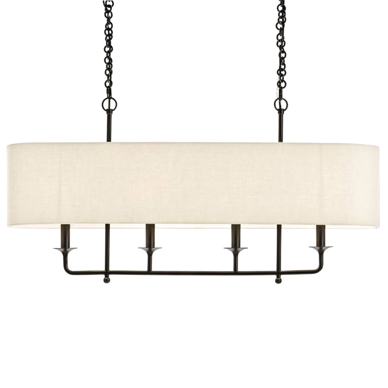 Люстра Arteriors BEATTY CHANDELIER Черный Бежевый Люстра Arteriors BEATTY CHANDELIER Черный Бежевый в Липецке | Loft Concept