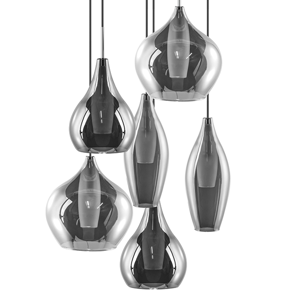 Люстра Candiano Smoke 6 Light Дымчатый (Smoke) Хром Люстра Candiano Smoke 6 Light Дымчатый (Smoke) Хром в Липецке | Loft Concept