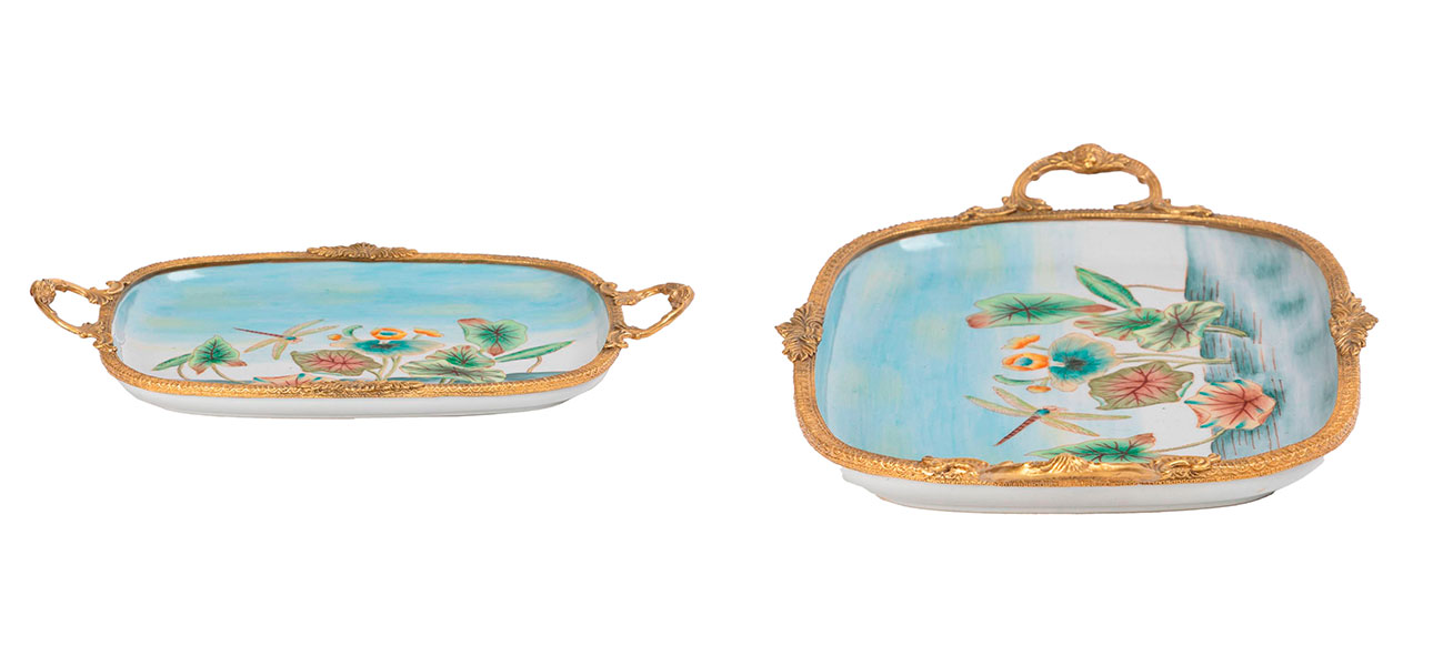 Поднос фарфоровый с орнаментом Jane - фото №1