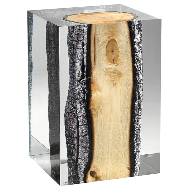 Приставной стол Acrylic Glass Nilleq Hekla Side Table & Stool Прозрачный Древесина Приставной стол Acrylic Glass Nilleq Hekla Side Table & Stool Прозрачный Древесина в Липецке | Loft Concept