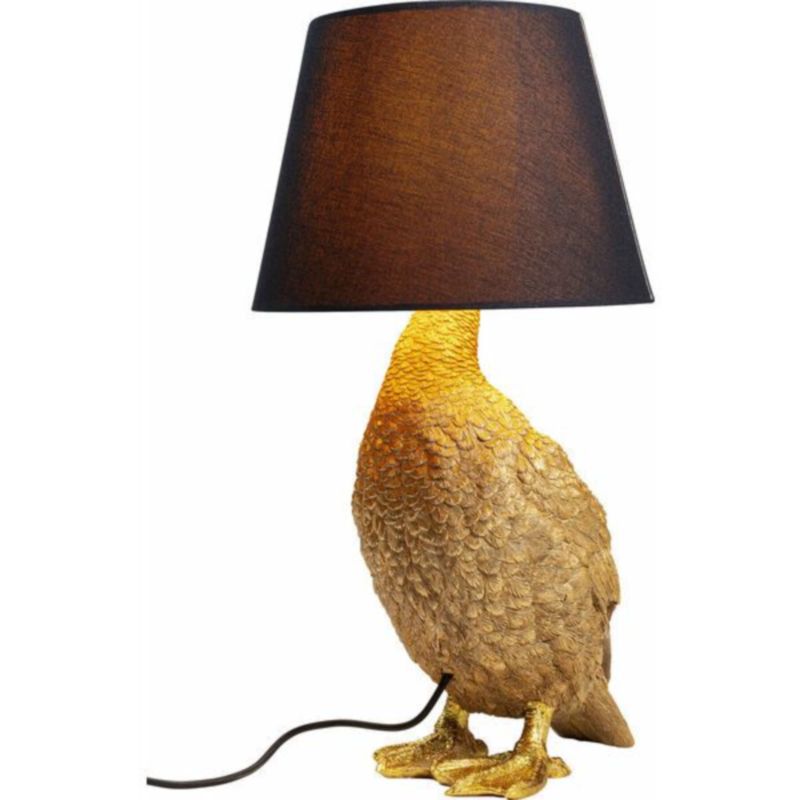 Настольная лампа A bird in ambush Черный Золотой Настольная лампа A bird in ambush Черный Золотой в Липецке | Loft Concept