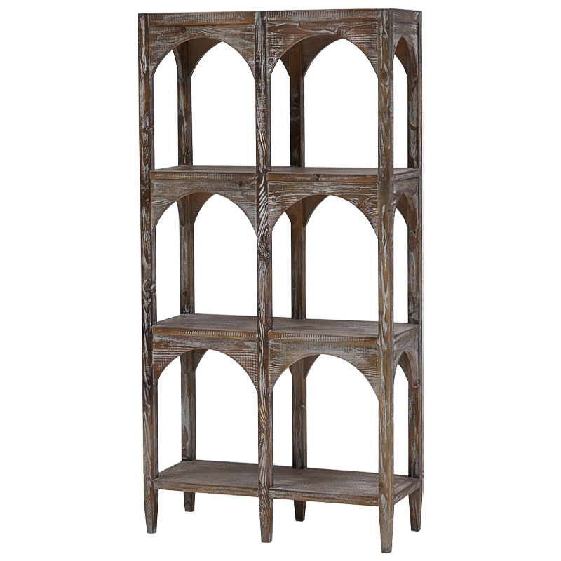 Стеллаж Rehan Wood Rack Коричневый Коричневый винтаж Стеллаж Rehan Wood Rack Коричневый Коричневый винтаж в Липецке | Loft Concept
