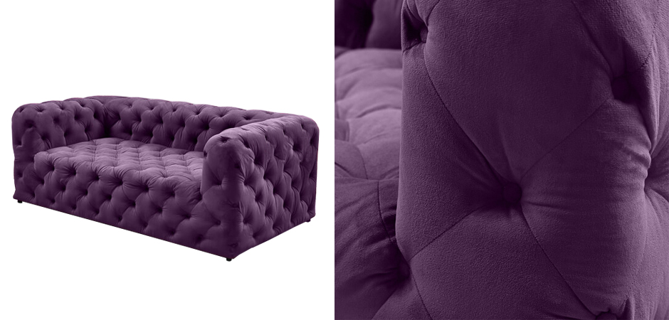 Диван Soho tufted purple velor Диван Soho tufted purple velor - Loft-Concept в Липецке