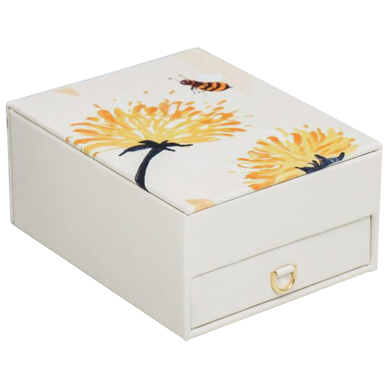Шкатулка Bee and Dandelions Box Бежевый Желтый Шкатулка Bee and Dandelions Box Бежевый Желтый в Липецке | Loft Concept