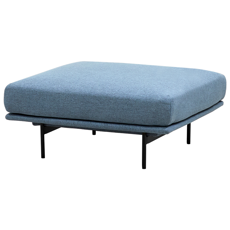 Оттоманка голубая Vergil Blue Ottoman Голубой Черный Оттоманка голубая Vergil Blue Ottoman Голубой Черный в Липецке | Loft Concept